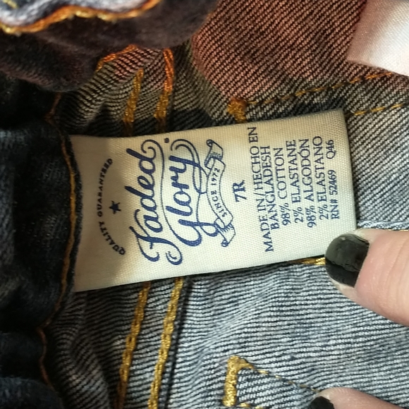 Faded Glory Jeans Size 7R - Picture 2 of 5
